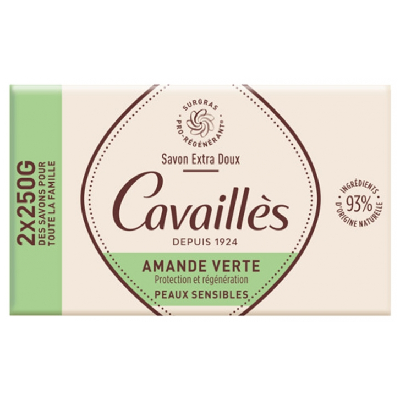 Rogé Cavaillès Savon Extra Doux Amande Verte Lot de 2 x 250 g Rogé Cavaillès Savon Extra Doux Amande Verte Lot de 2 x 250 g
