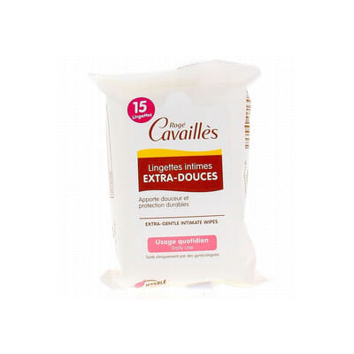 Rogé Cavaillès Intimate Wipes Extra-Soft Protection 15 pieces