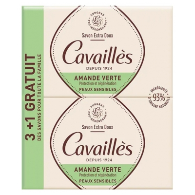 Savon Extra-doux Amande Verte 4x250g Rogé Cavaillès