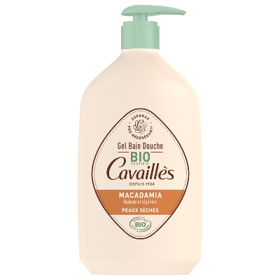 Gel Bain et Douche Huile de Macadamia Bio 1L Peaux sèches Rogé Cavaillès