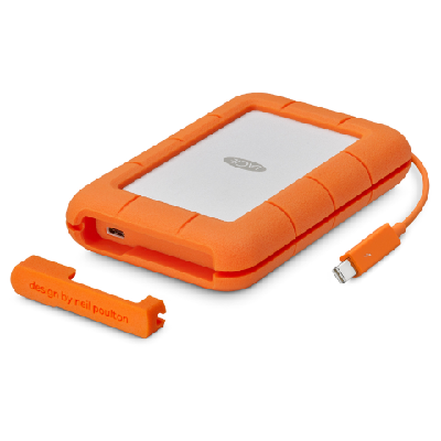 LaCie STFS2000800 disque dur externe 2 To Orange, Blanc