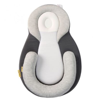 BabyMoov A050406 Baby Sleep Positioner Black, Gray Cotton, Polyester, Polyurethane