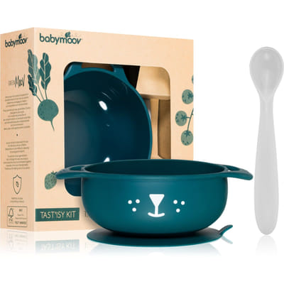 BabyMoov Tast' Isy Toddler Cutlery Blue, Navy Silicone