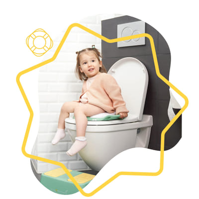 Badabulle COMFORT TOILET REDUCER WITH HANDLES
