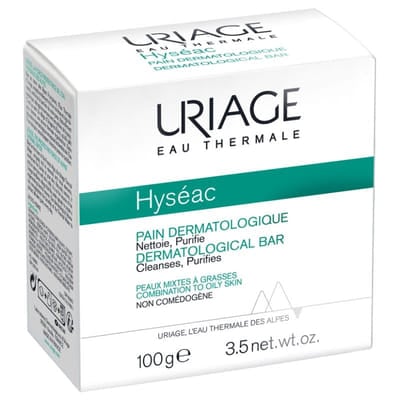 Pain Dermatologique Peaux Mixtes A Grasses 100g Hyseac Uriage