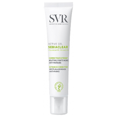 Correcteur Intensif 40ml Sebiaclear Active Gel Boutons Points Noirs et Anti Marques Svr