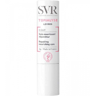 Stick Lèvres Soin Nourrissant 4g Topialyse Apaisant, Protecteur Svr