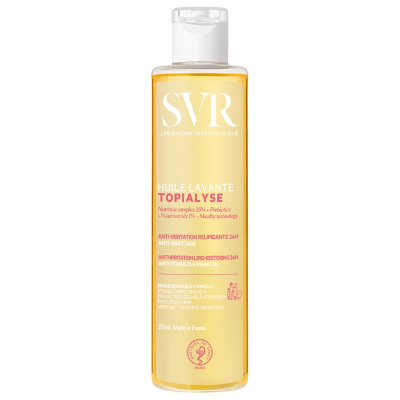 Huile lavante anti-irritation relipidante 24h anti-grattage 200ml Topialyse Svr