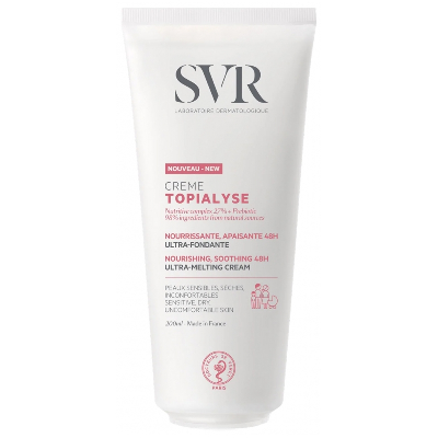 Crème Nourrissante apaisante 48h 200ml Topialyse Peaux sensibles sèches Svr