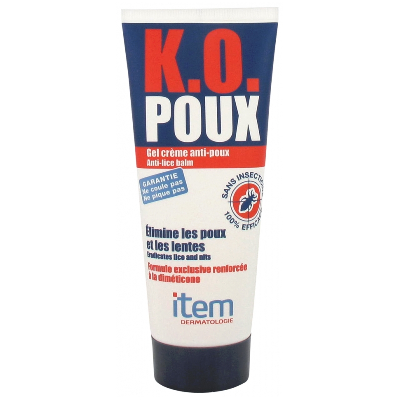 K.O. POUX GEL CREME ANTI-POUX 100ml Item Dermatologie K.O. POUX GEL CREME ANTI-POUX 100ml Item Dermatologie