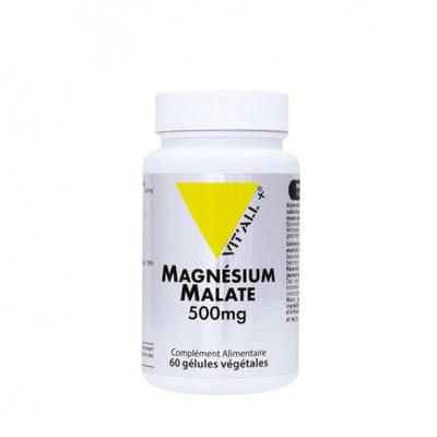 Vitall+ Magnésium Malate 500mg - 60 gélules végétales
