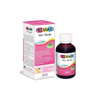 Nose-Throat Syrup Honey Lemon Flavor 125 ml Pediakid