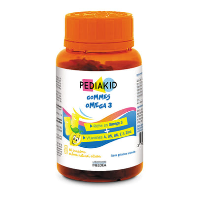Omega3 Gummies Lemon Flavor 60 Gummies Pediakid