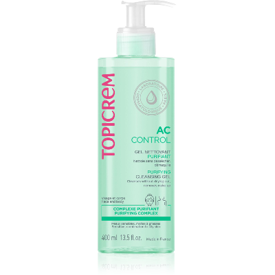 Gel Nettoyant Purifiant 400ml Ac Peaux Mixtes A Grasses Topicrem