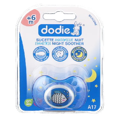 Sucette Symetrique En Silicone Phosphorescente 6 Mois Et Plus Dodie