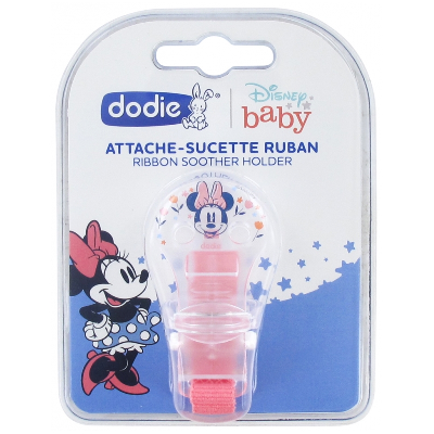 Dodie Disney Baby Attache-Sucette Ruban - Modèle : Minnie Dodie Disney Baby Attache-Sucette Ruban - Modèle : Minnie