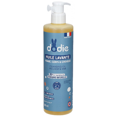 Huile lavante bebe 3 en 1 500ml Visage corps et cheveux Dodie
