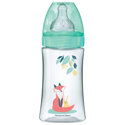Dodie Biberon Initiation+ 270 ml Débit 2 0-6 Mois - Couleur : Vert Dodie Biberon Initiation+ 270 ml Débit 2 0-6 Mois - Couleur : Vert