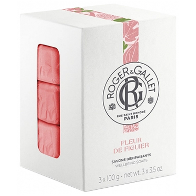 Coffret Savon Bienfaisant 3x100g Fleur De Figuier Base Végétale Roger & Gallet Coffret Savon Bienfaisant 3x100g Fleur De Figuier Base Végétale Roger & Gallet