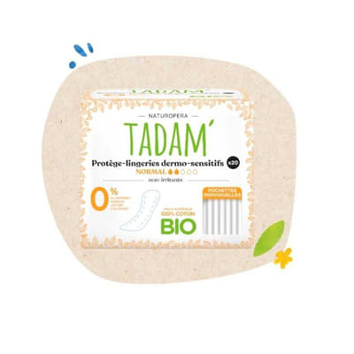 Tadam Protege Lingeries Coton Bio Normal 20un