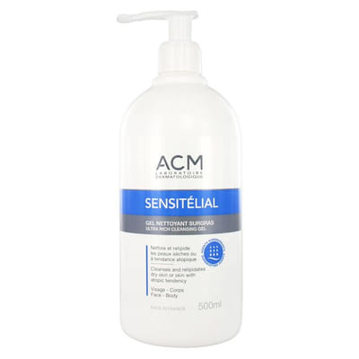 Gentle Cleansing Gel 500ml Sensitelial Atopic Skin Acm