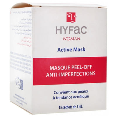 Hyfac Woman Active قناع تقشير مضاد للعيوب 15 كيس