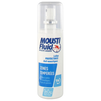 Spray protecteur antimoustiques 100ml Zones tempérées Moustifluid