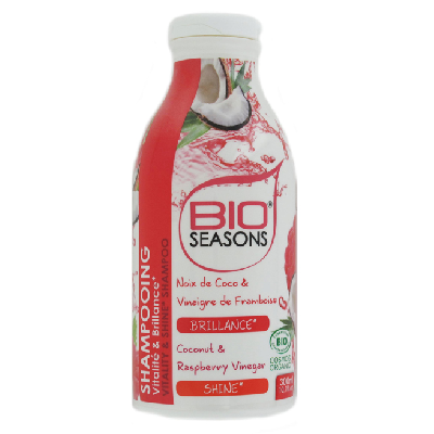 Bio® Seasons Shampooing Vitalité & Brillance Noix de Coco & Vinaigre de Framboise