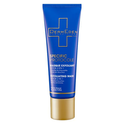 Dermeden Masque Exfoliant Detox 2en1 tube – 50 ml