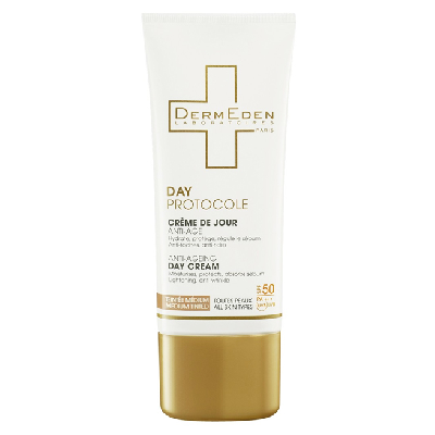 Dermeden Crème de Jour Anti-Âge Teintée Medium spf50 – 50 ml