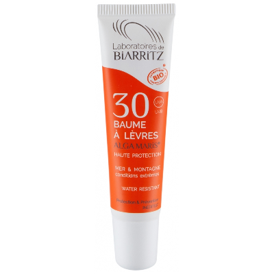 Baume à lèvres SPF30 Bio Haute protection Mer et Montagne 15ml Soins Solaires Laboratoires De Biarritz Baume à lèvres SPF30 Bio Haute protection Mer et Montagne 15ml Soins Solaires Laboratoires De Biarritz