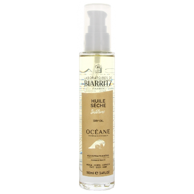 Huile Sèche Bio 100ml Oceane Visage, corps et cheveux Laboratoires De Biarritz