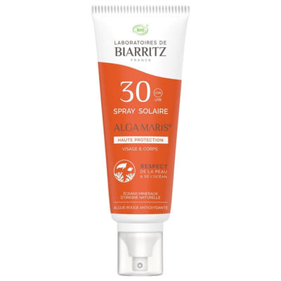 Protective Spray SPF30 Organic 100ml High Natural Protection Skin Care All Skin Types Laboratories De Biarritz