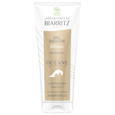 Gel douche Délicieux Bio 200ml Soins Océane aux Extraits Marins Laboratoires De Biarritz