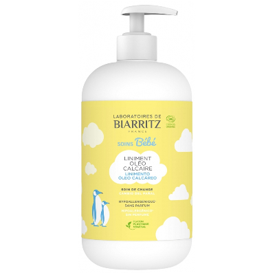 Liniment Oléo Calcaire Bio Hydrate et nettoie 500ml Soins Bébé Laboratoires De Biarritz