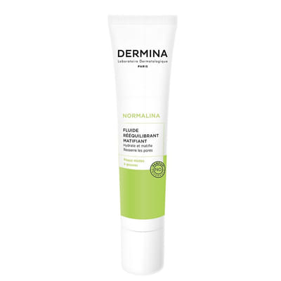 Fluide Reequilibrant Matifiant Peaux Mixtes A Grasses 40ml Normalina Dermina