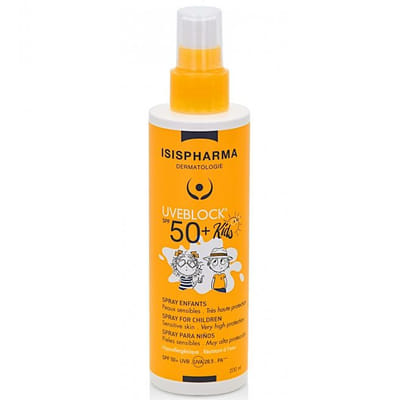 Spray Solaire Enfants Tres Haute Protection Spf50+ 200ml Uveblock Isispharma