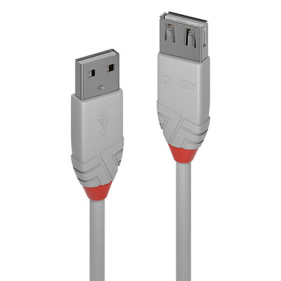 Lindy 36712 câble USB 1 m USB 2.0 USB A Gris