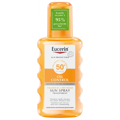 Eucerin Sun Protection Oil Control Sun Spray Transparent SPF50+ 200 ml