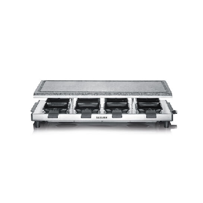 Severin RG 2374 raclette 8 personne(s) 1500 W Noir, Acier inoxydable