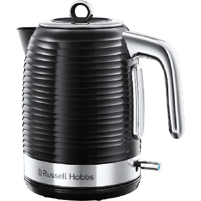 Russell Hobbs Inspire bouilloire 1,7 L 2400 W Noir, Argent