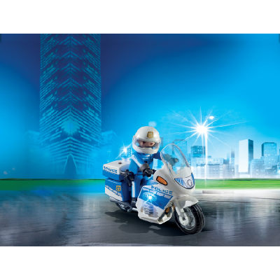 Playmobil City Action Moto De Policier Avec Gyrophare Playmobil City Action Moto De Policier Avec Gyrophare