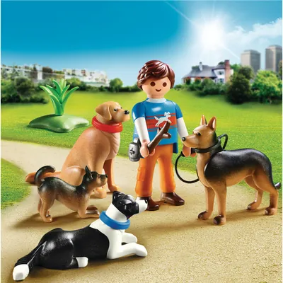 Playmobil City Life Entraineur Et Chiens Playmobil City Life Entraineur Et Chiens
