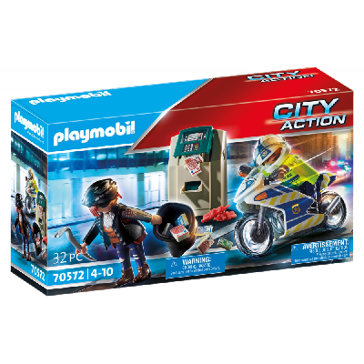Playmobil City Action Policier avec moto et voleur Playmobil City Action Policier avec moto et voleur