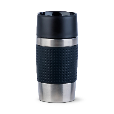 Krups Travel Mug Compact N2161144 thermos 300 ml Noir, Acier inoxydable Acier inoxydable Krups Travel Mug Compact N2161144 thermos 300 ml Noir, Acier inoxydable Acier inoxydable