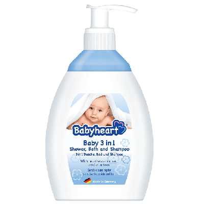 BABYHEART GEL POUR BÉBÉ 3-EN-1 DOUCHE BAIN ET SHAMPOING 250ML BABYHEART GEL POUR BÉBÉ 3-EN-1 DOUCHE BAIN ET SHAMPOING 250ML