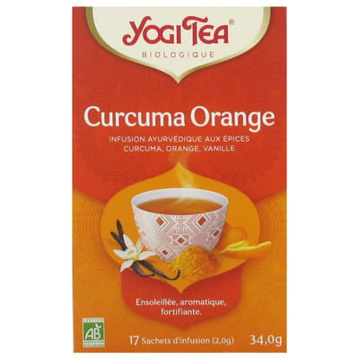 Yogi Tea Turmeric Orange Organic 17 Sachets