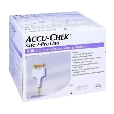 Accu-Check Safe-T-Pro Uno Lancettes x200 Accu-Check Safe-T-Pro Uno Lancettes x200