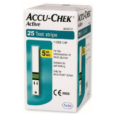 ACCU-CHEK Active BANDELETTES 25 bandelettes