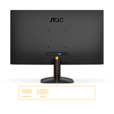 AOC 24B31H شاشة مسطحة للكمبيوتر 60.5 سم (23.8") 1920 x 1080 بكسل فائق الوضوح أسود